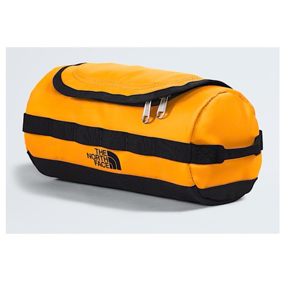 North Face Base Camp Travel Canister -S Travel Bag Bathroom Case in Summit Gold - Picture 2 of 4